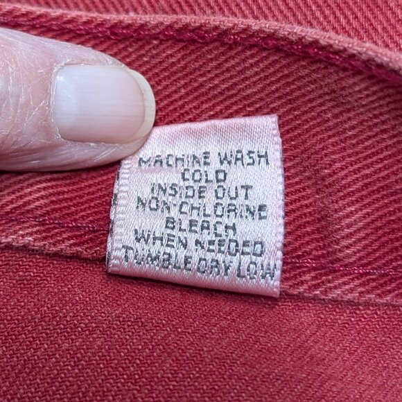 Venezia Red Denim Midi Skirt Size 20 - Picture 10 of 10